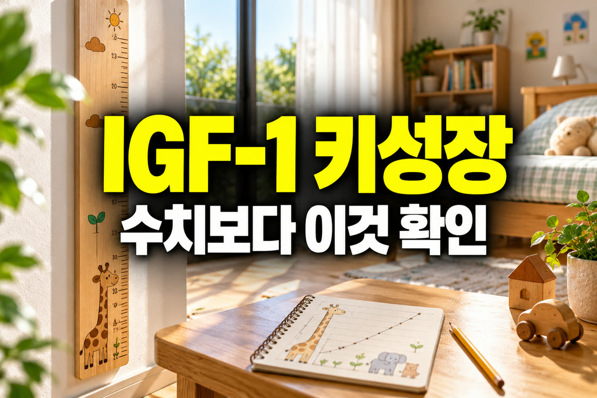 IGF-1 키 성장 수치보다 이것 확인