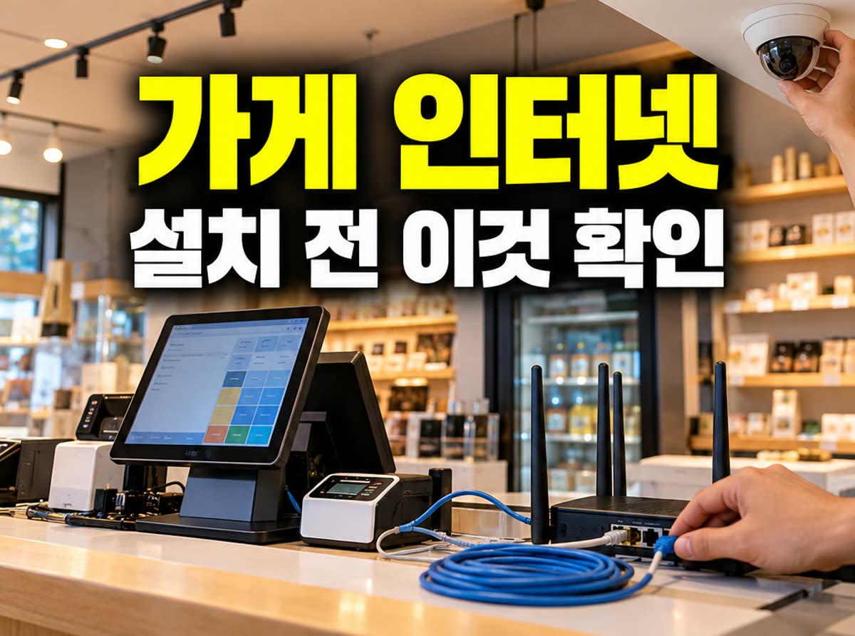 가게 인터넷 설치 설치 전 이것 확인