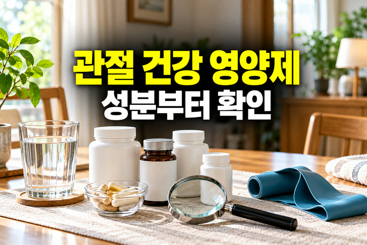 관절 건강 영양제 성분부터 확인