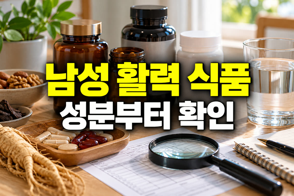 남성 활력 건강식품 성분부터 확인