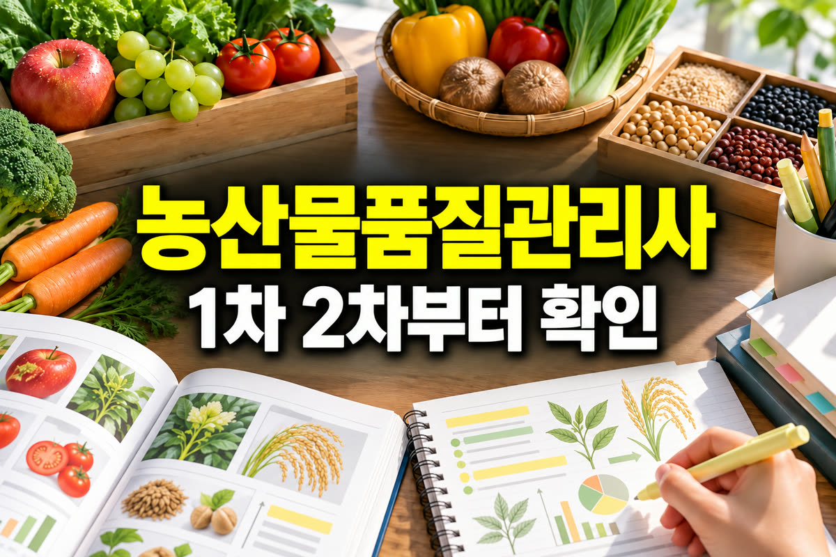 농산물품질관리사 시험 1차 2차부터 확인