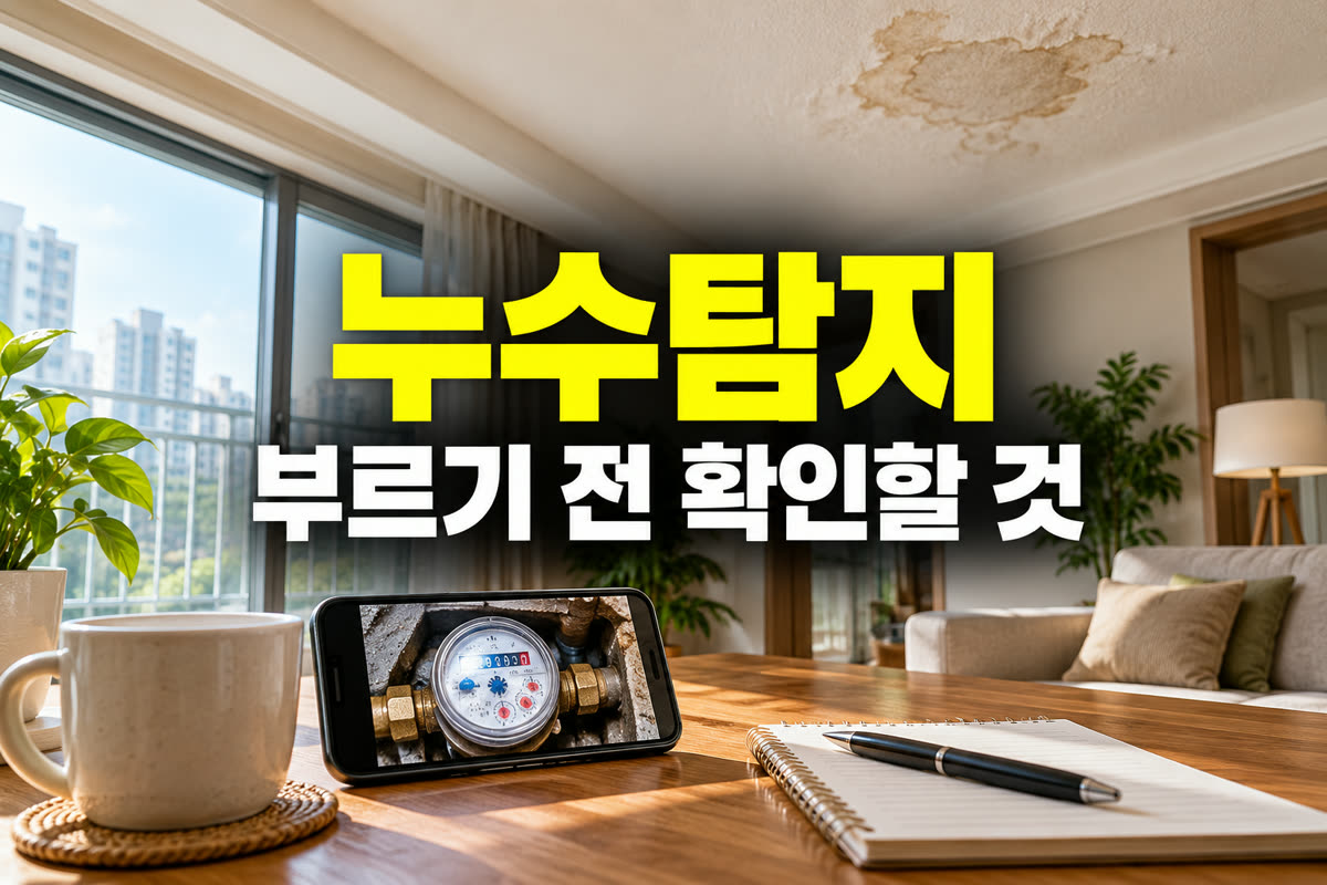 누수탐지 부르기 전 확인할 것