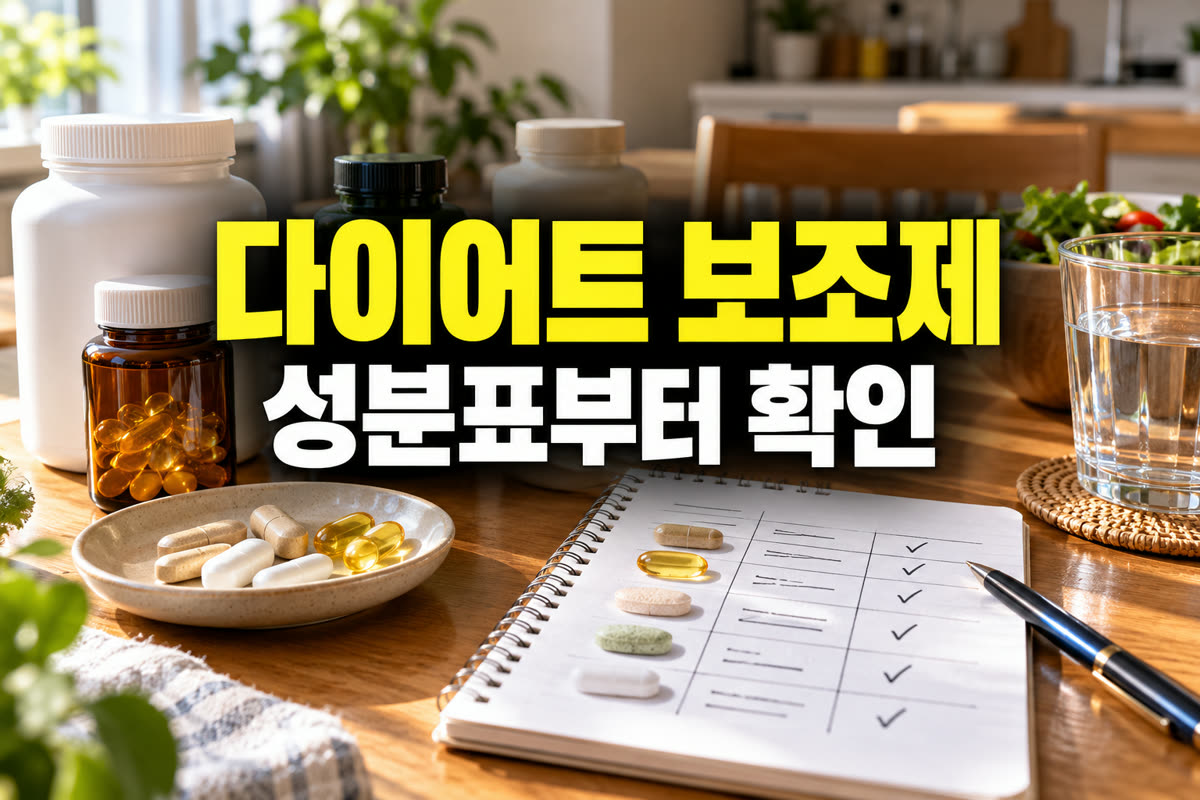 다이어트 보조제 고르는 법 성분표부터 확인