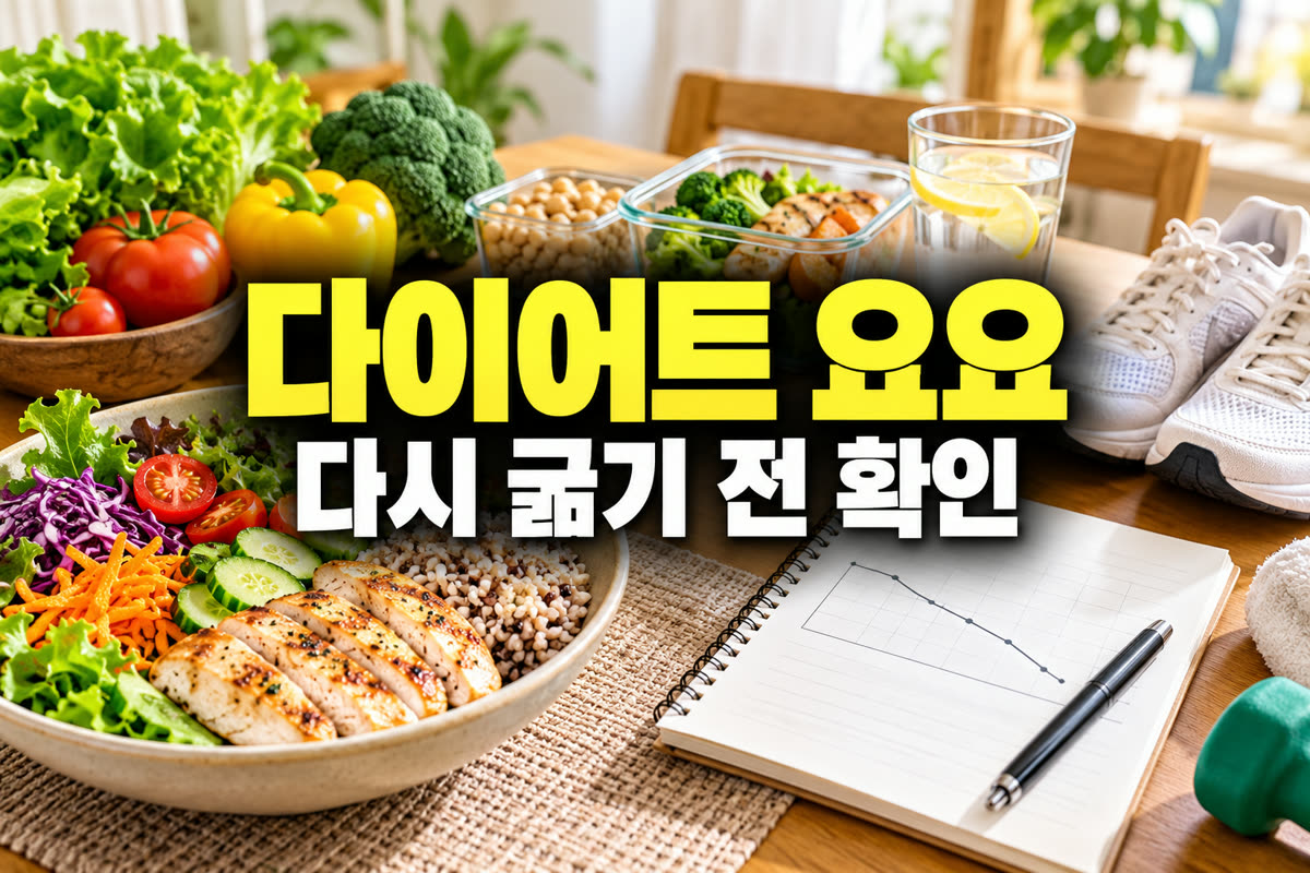 다이어트 요요 방지 다시 굶기 전 확인