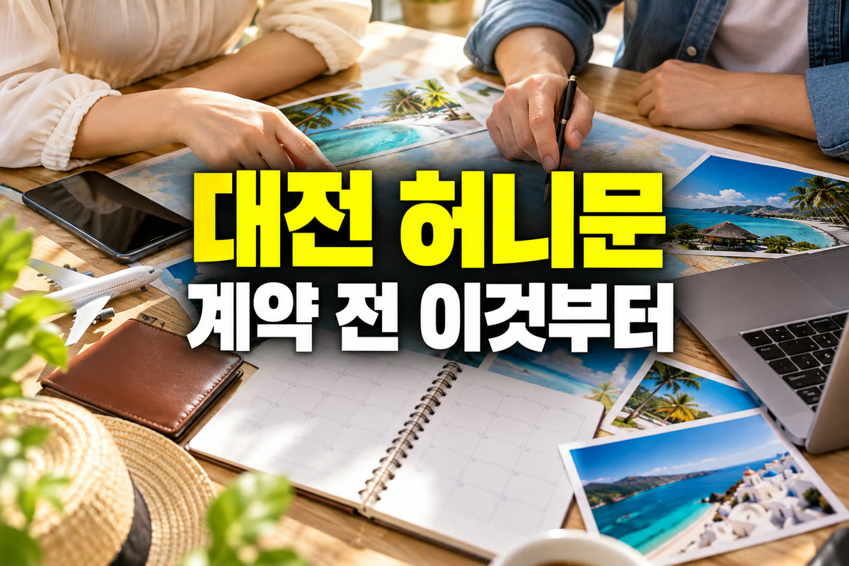 대전 허니문박람회 계약 전 이것부터