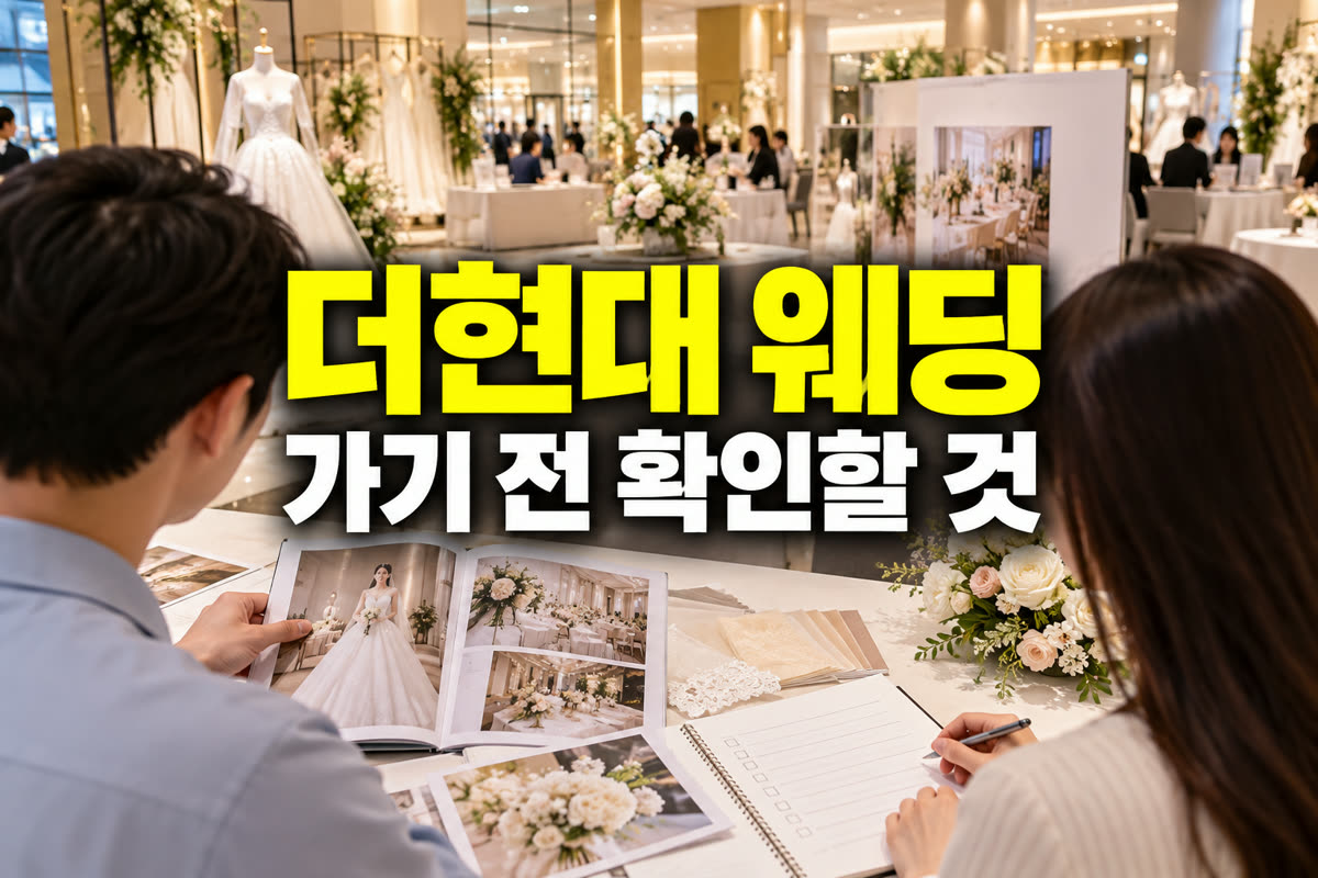 더현대서울 웨딩박람회 가기 전 확인할 것