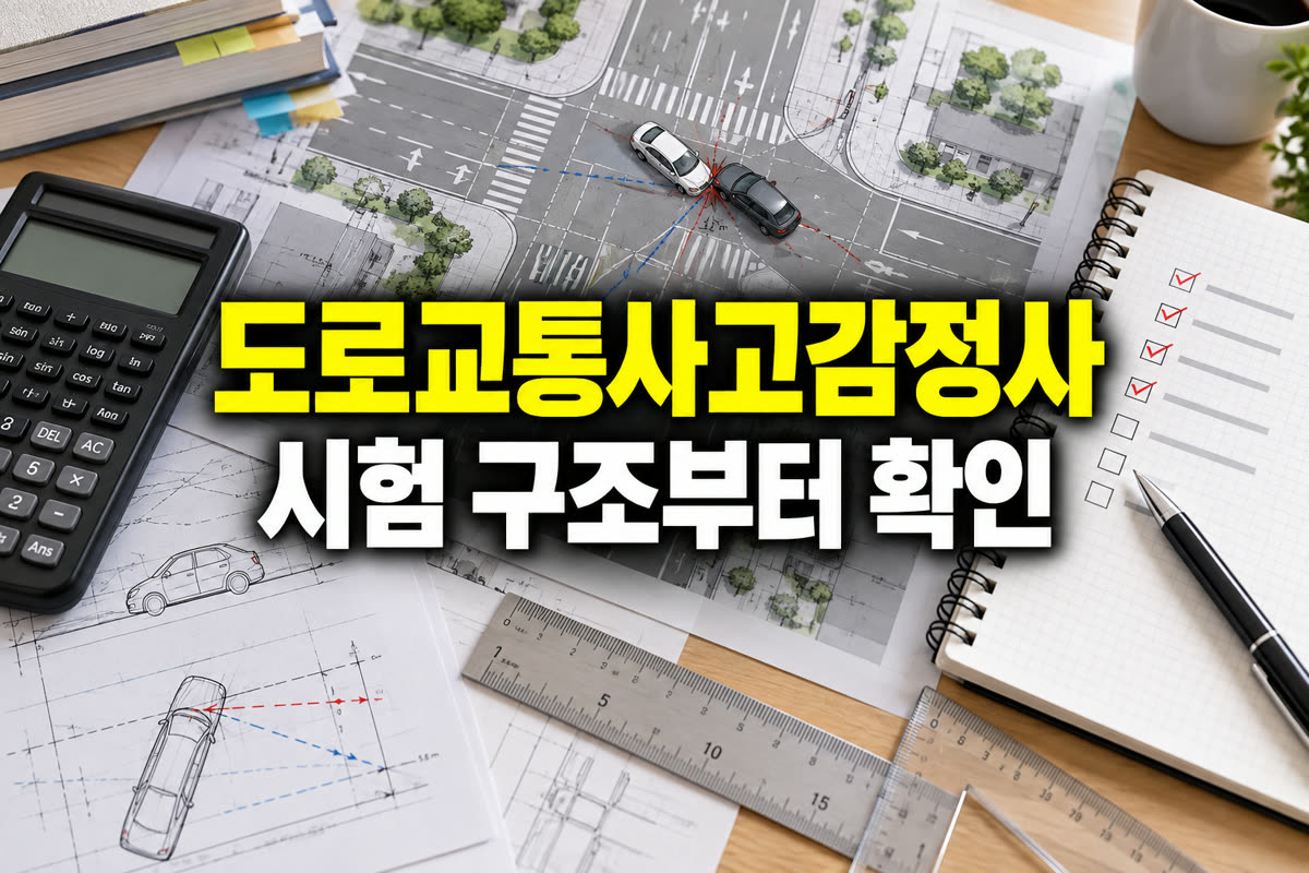 도로교통사고감정사 시험 구조부터 확인