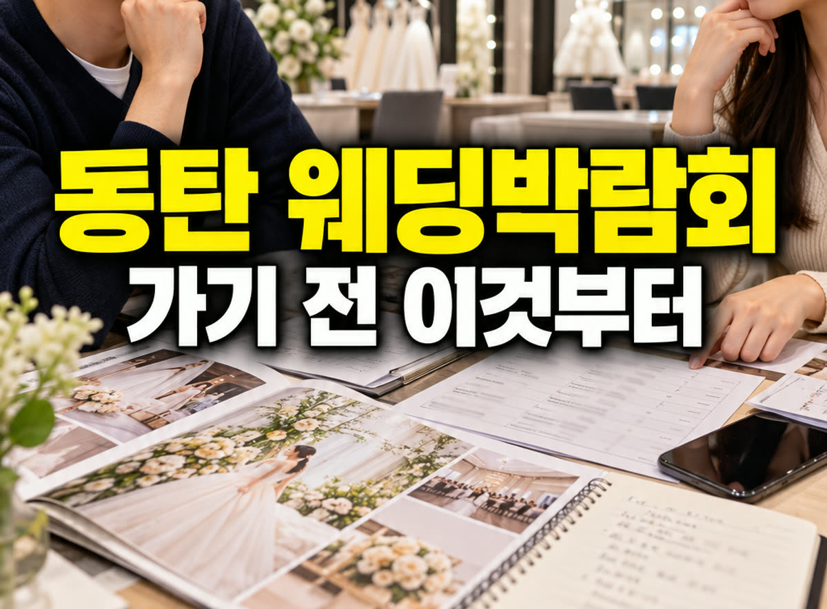 동탄 롯데백화점 웨딩박람회 가기 전 이것부터