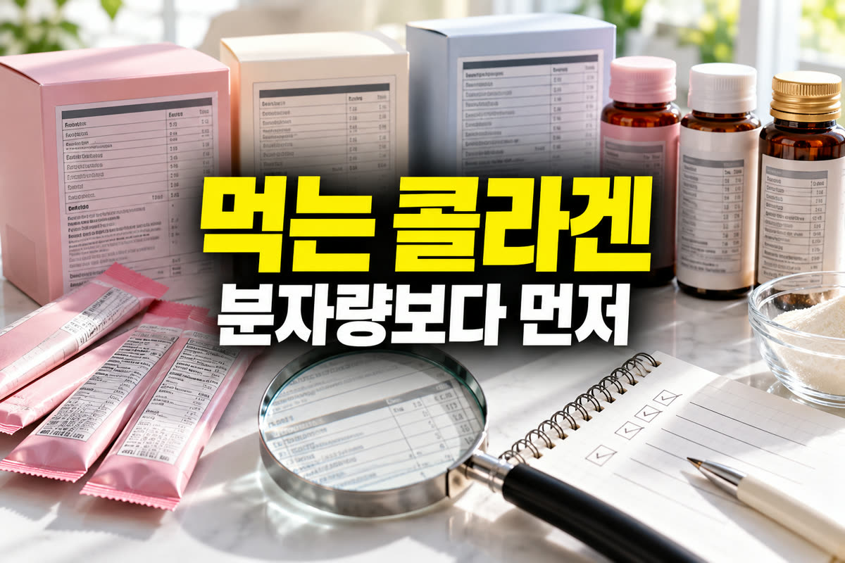 먹는 콜라겐 고르는 법 분자량보다 먼저