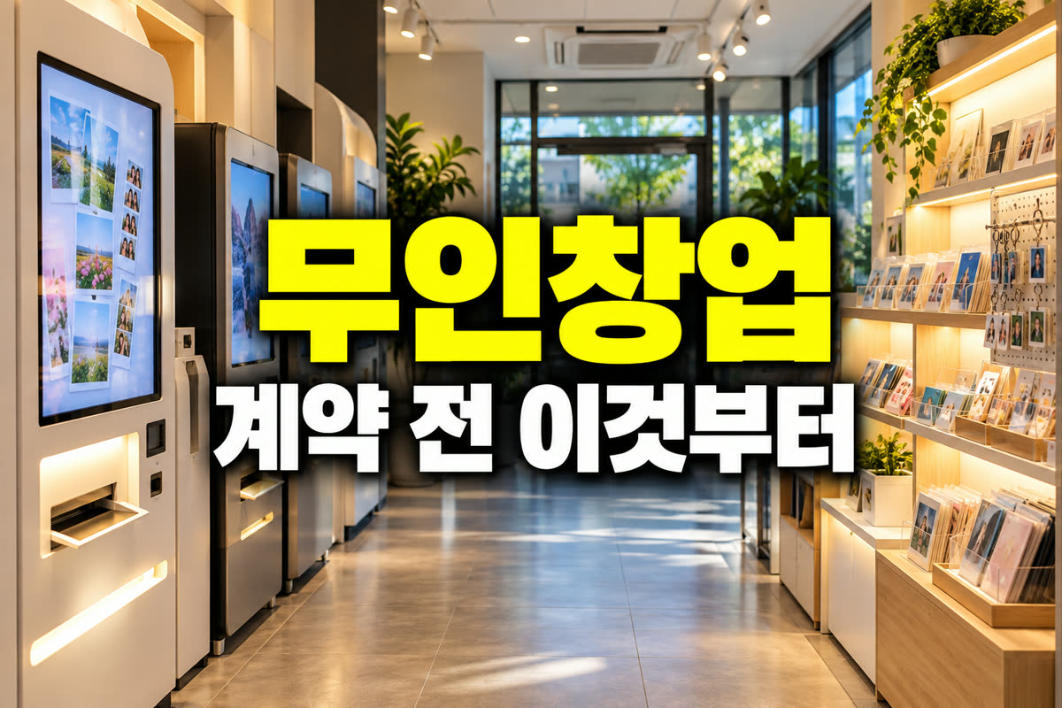 무인창업 계약 전 이것부터