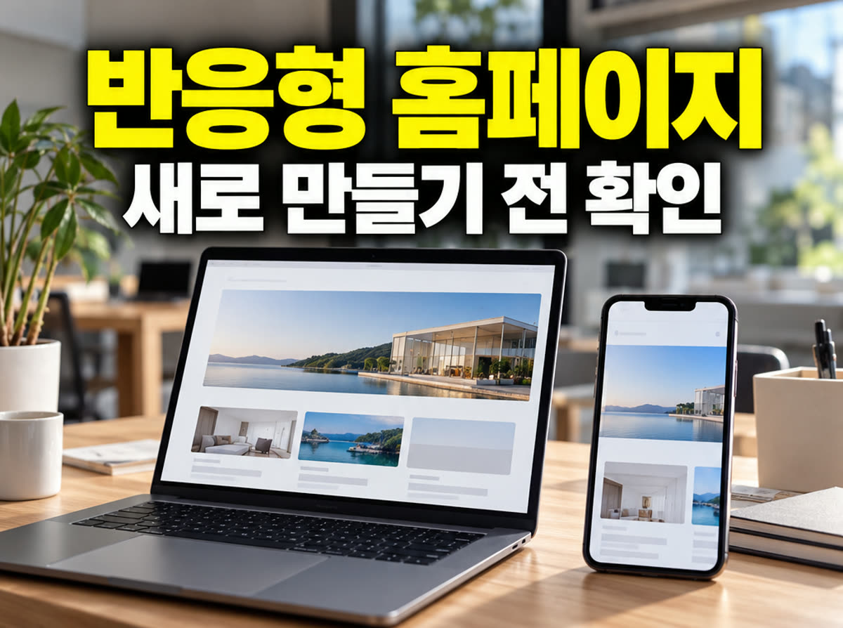 반응형 홈페이지 필요성 새로 만들기 전 확인