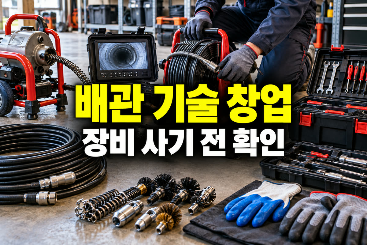 배관 기술 창업 장비 사기 전 확인