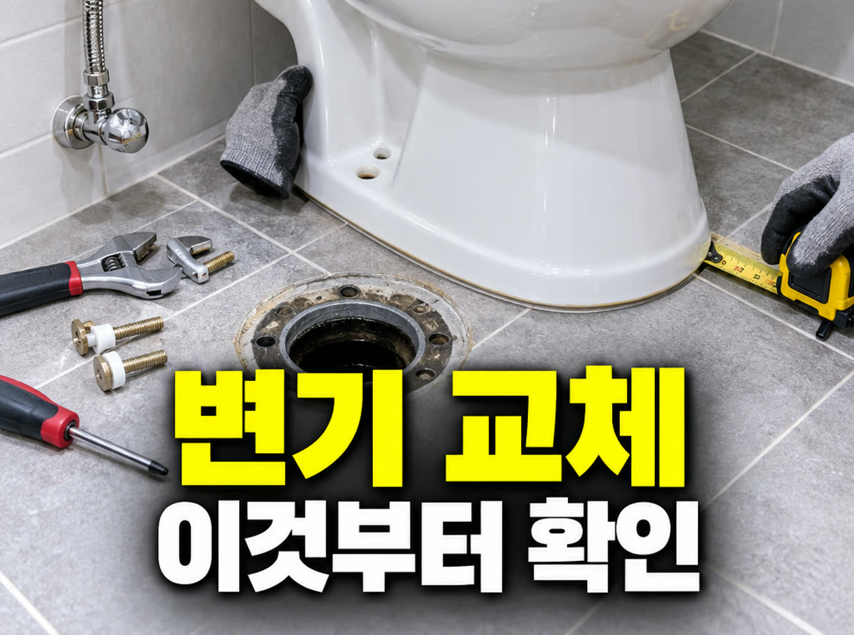 변기 교체 이것부터 확인