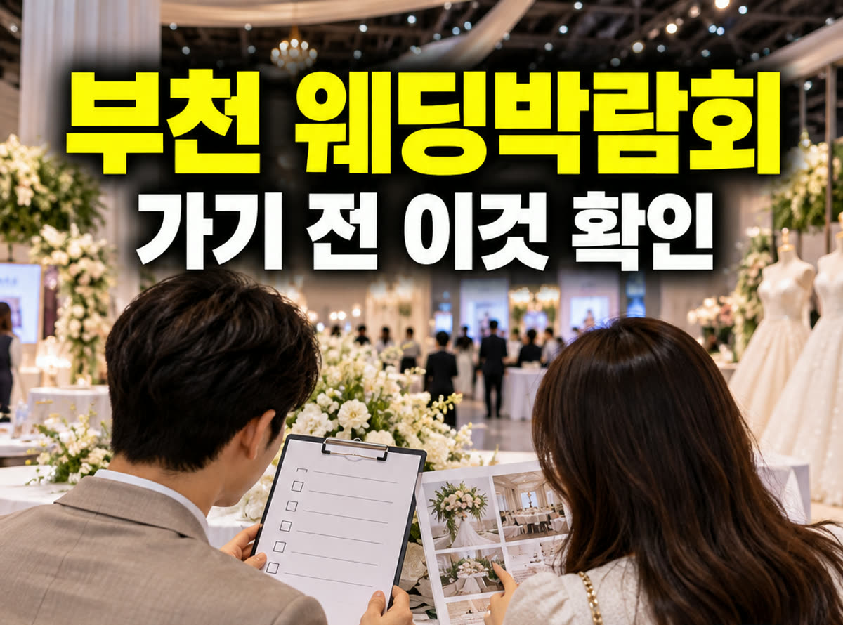 부천 웨딩박람회 가기 전 이것 확인