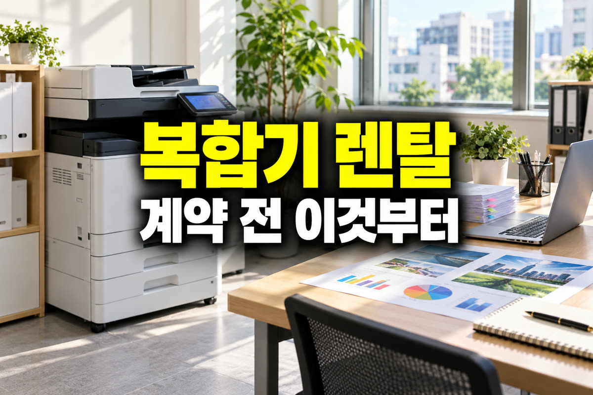 사무실 복합기 렌탈 계약 전 이것부터
