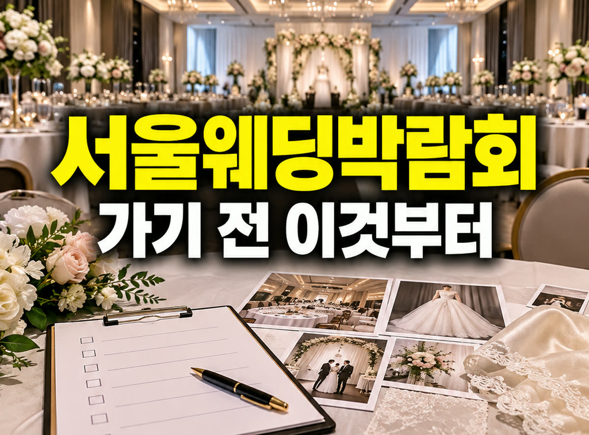 서울 웨딩박람회 가기 전 이것부터