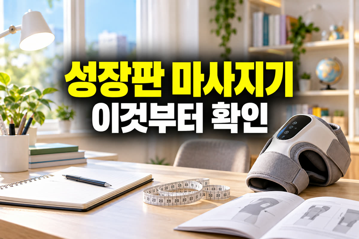 성장판 마사지기 이것부터 확인
