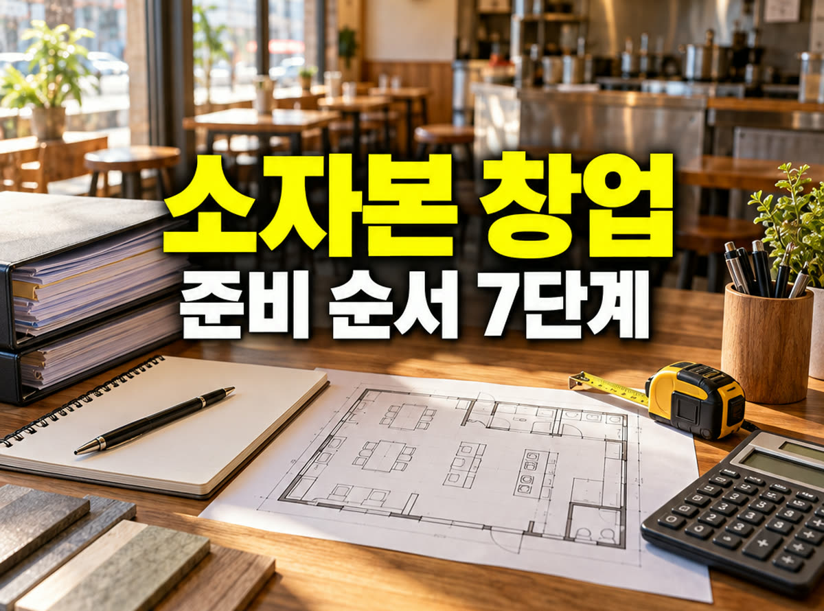 소자본 창업 준비 순서 준비 순서 7단계