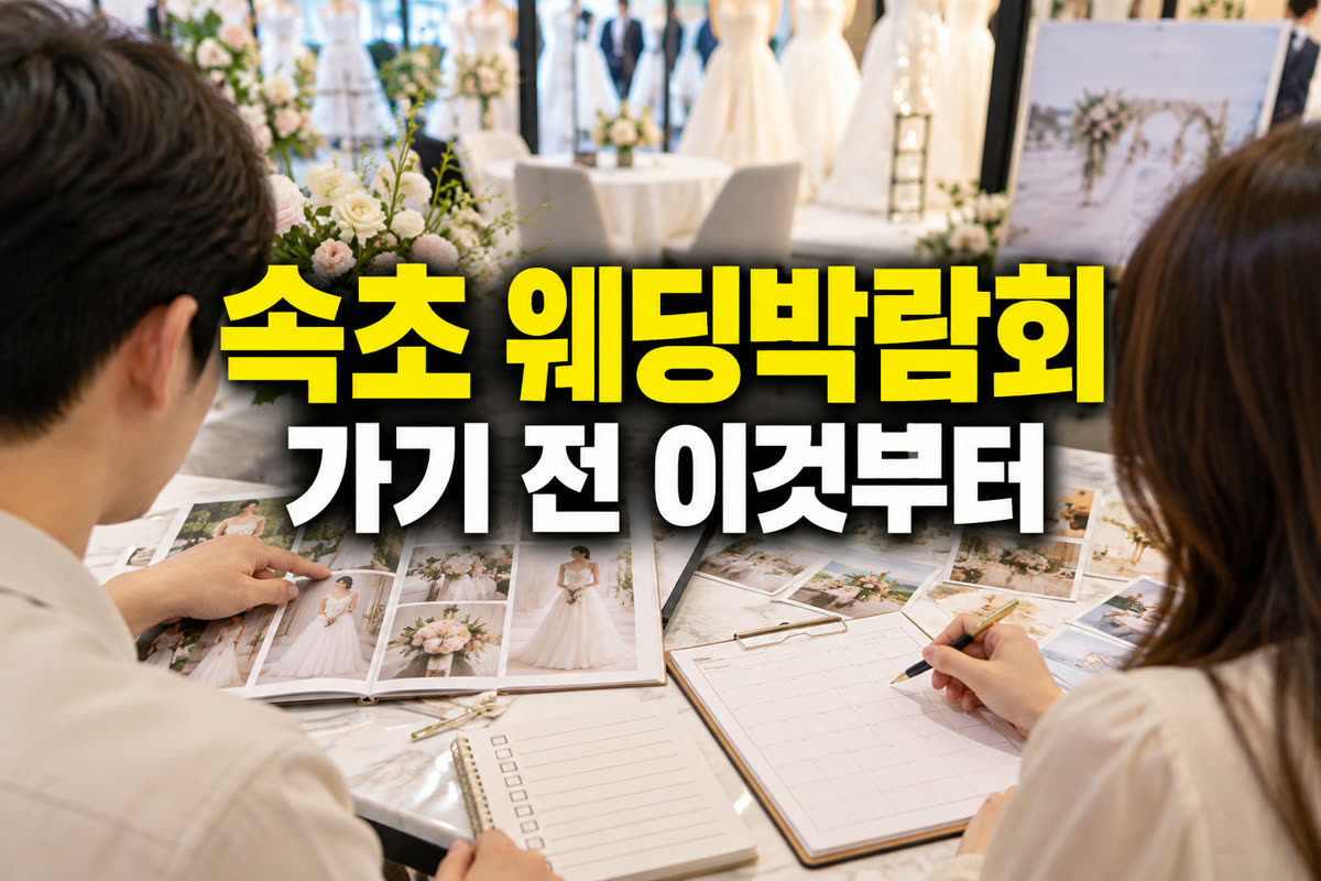속초 웨딩박람회 가기 전 이것부터