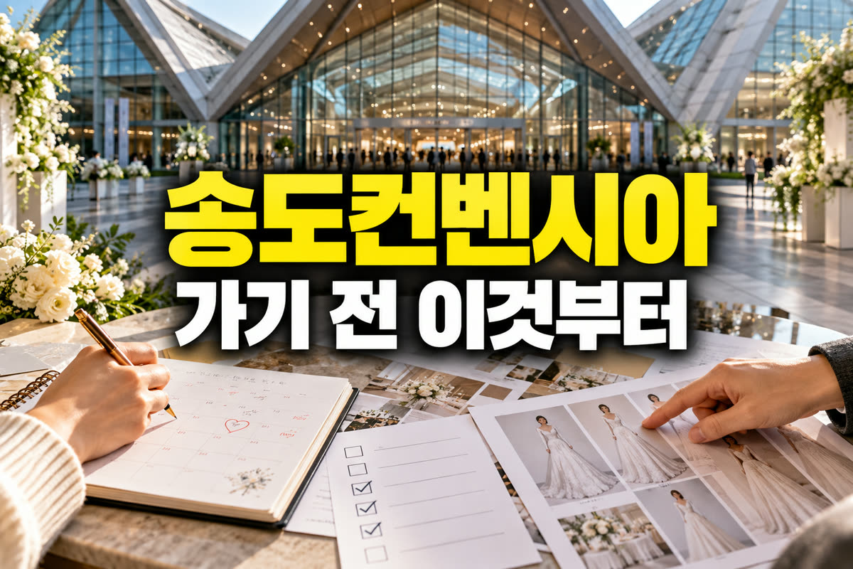 송도컨벤시아 웨딩박람회 가기 전 이것부터