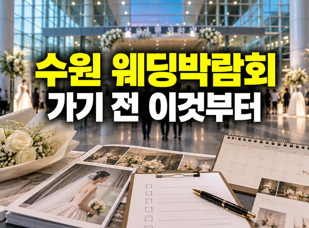 수원 웨딩박람회 가기 전 이것부터