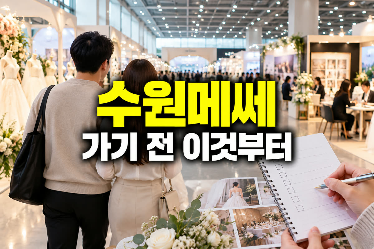 수원메쎄 웨딩박람회 가기 전 이것부터