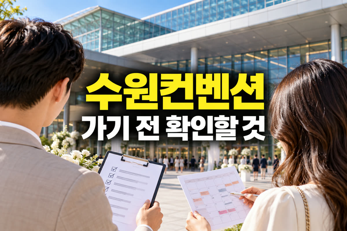 수원컨벤션센터 웨딩박람회 가기 전 확인할 것