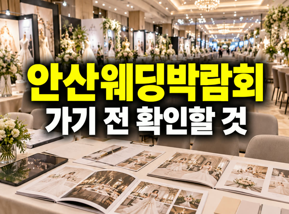 안산 롯데백화점 웨딩박람회 가기 전 확인할 것