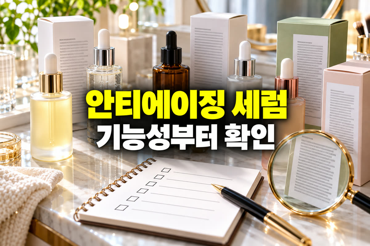 안티에이징 세럼 고르는 법 기능성부터 확인