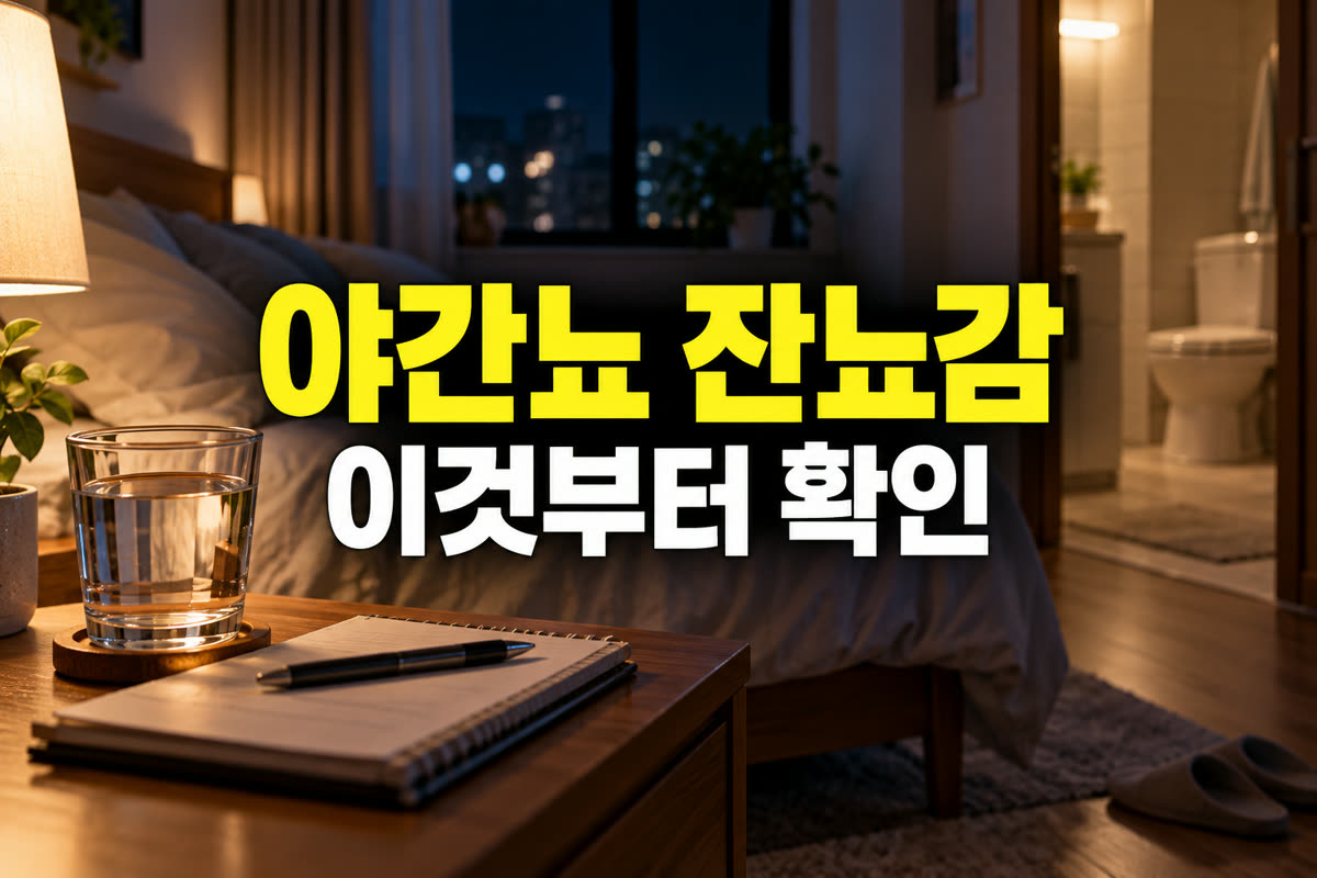 야간뇨 잔뇨감 이것부터 확인