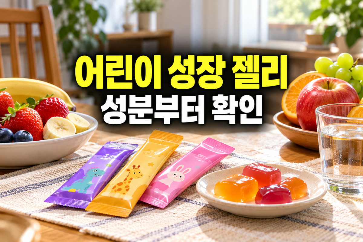 어린이 성장 젤리 성분부터 확인
