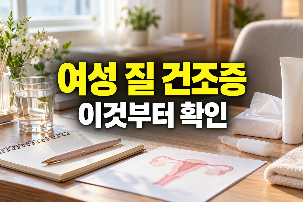 여성 질 건조증 관리 이것부터 확인
