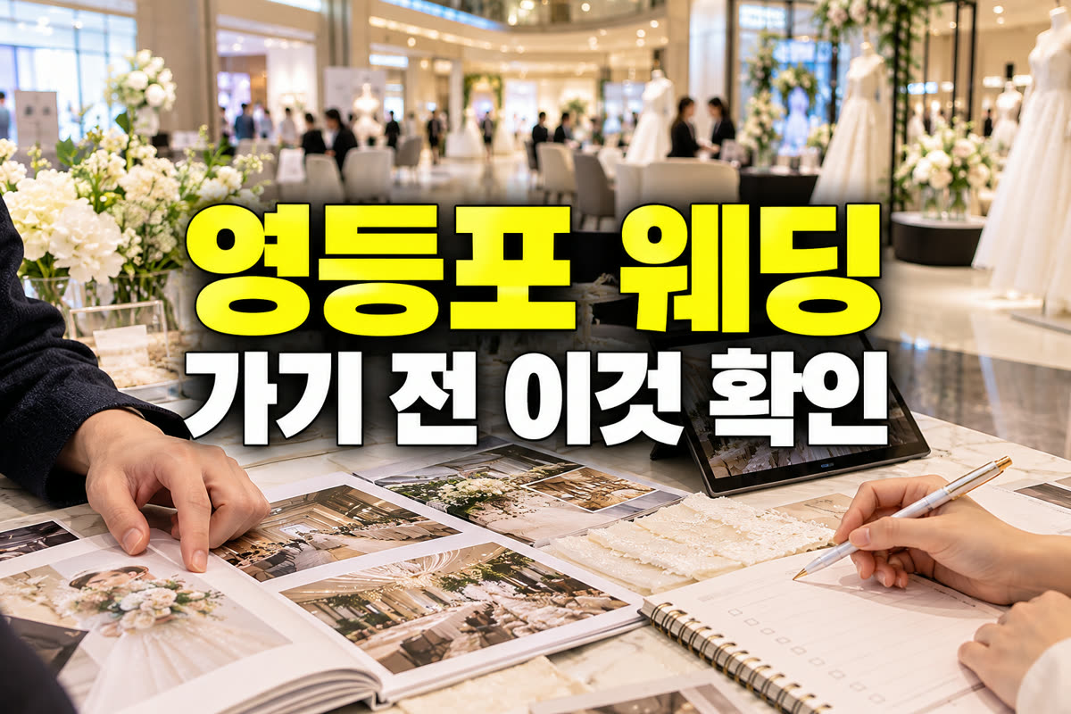 영등포 타임스퀘어 웨딩박람회 가기 전 이것 확인