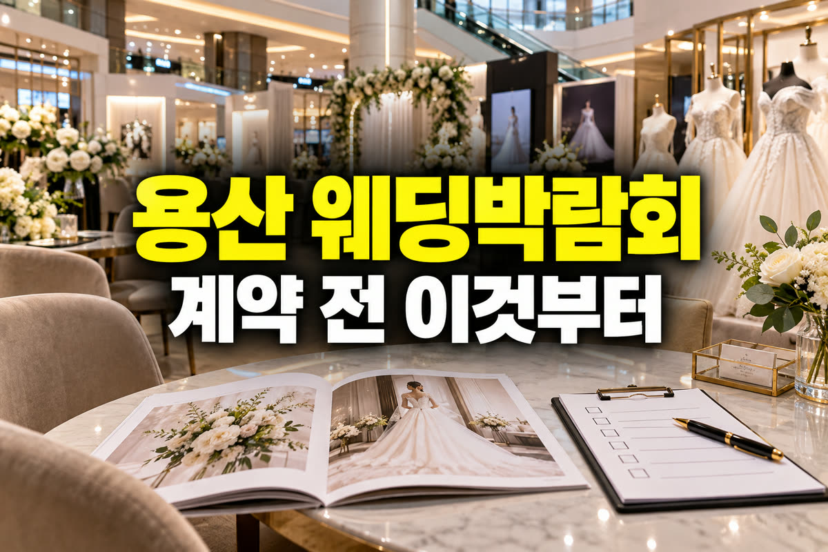 용산 아이파크몰 웨딩박람회 계약 전 이것부터