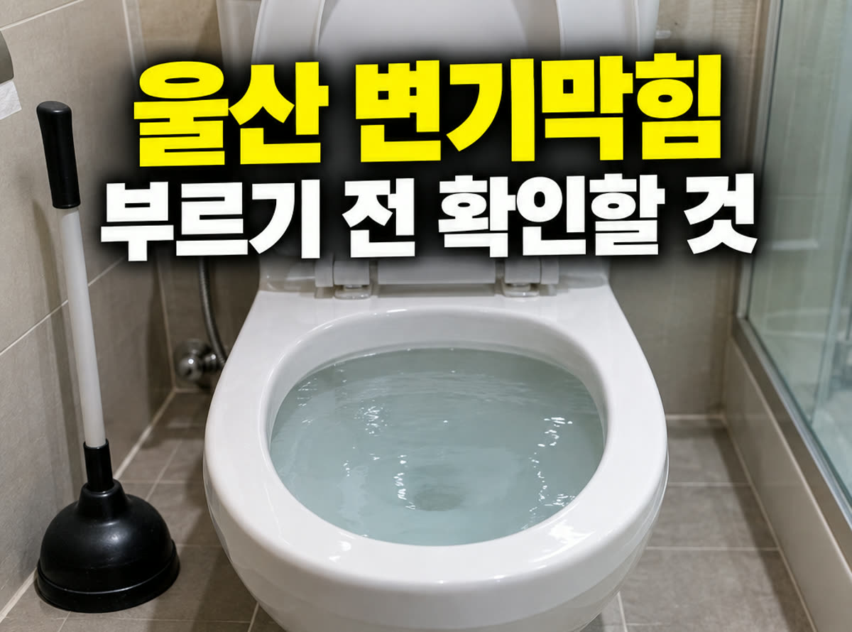 울산 변기막힘 부르기 전 확인할 것