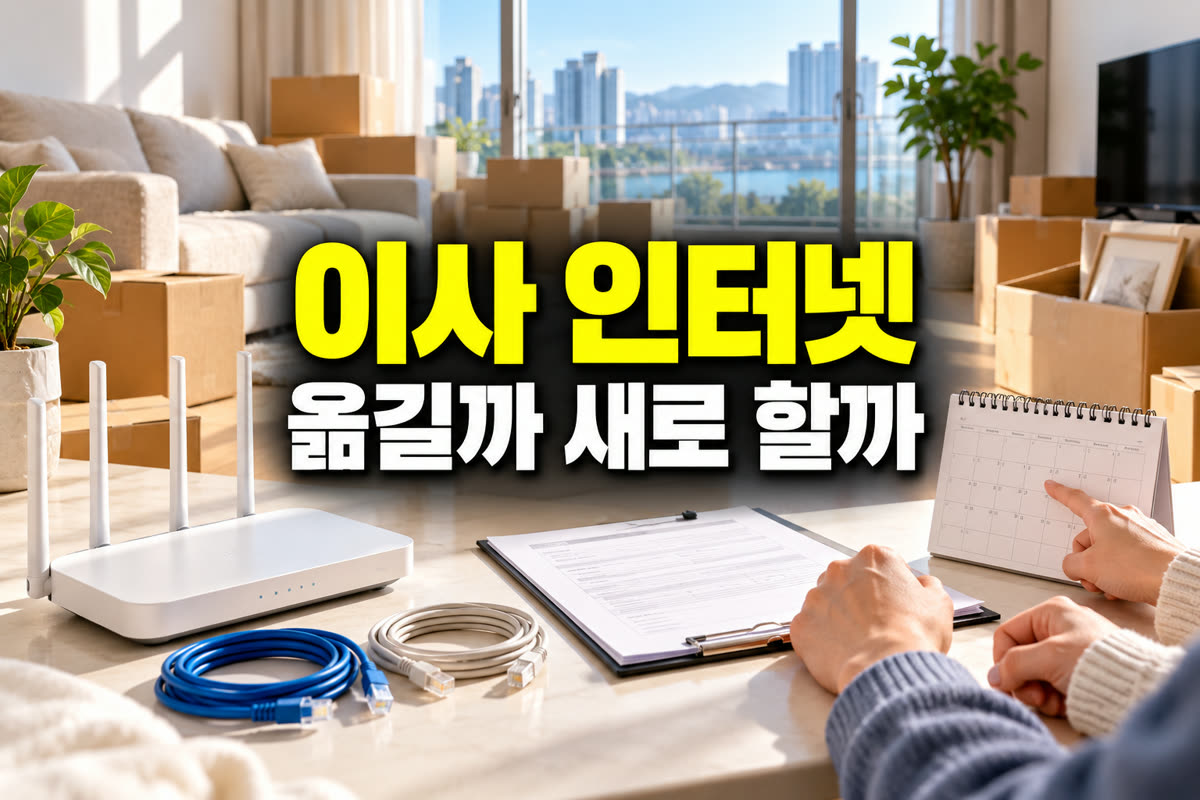 이사 인터넷 이전설치 옮길까 새로 할까