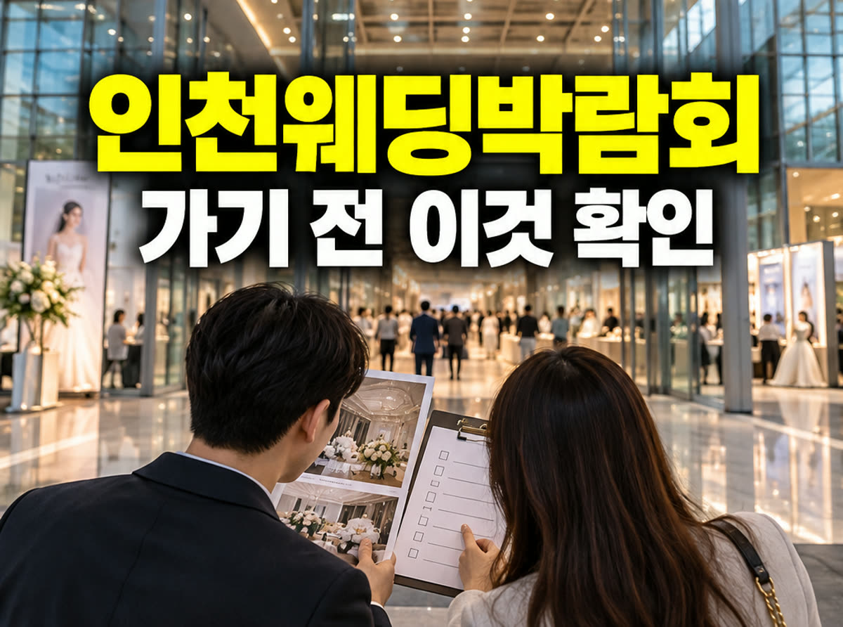 인천 웨딩박람회 가기 전 이것 확인