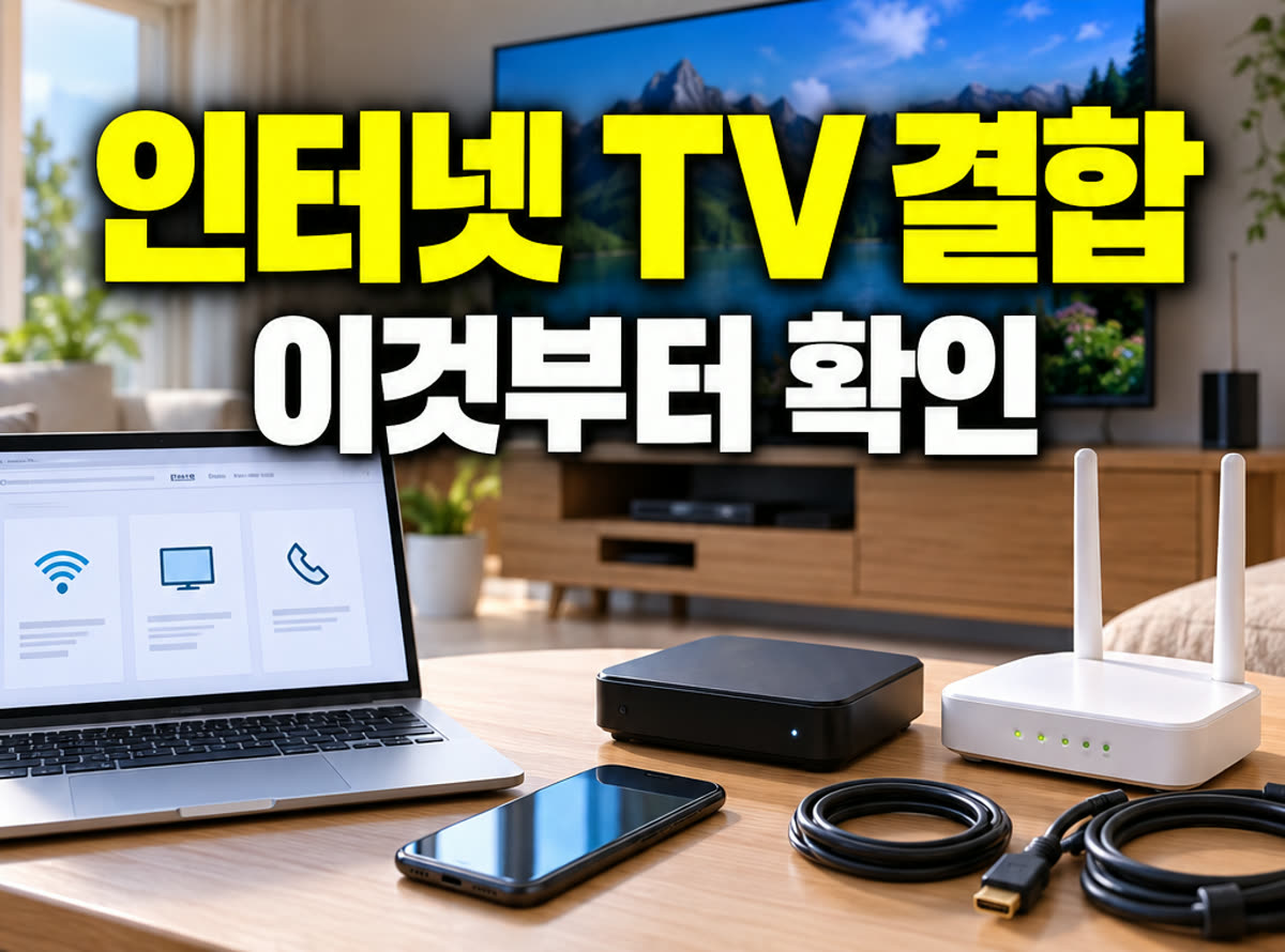 인터넷 TV 결합 이것부터 확인
