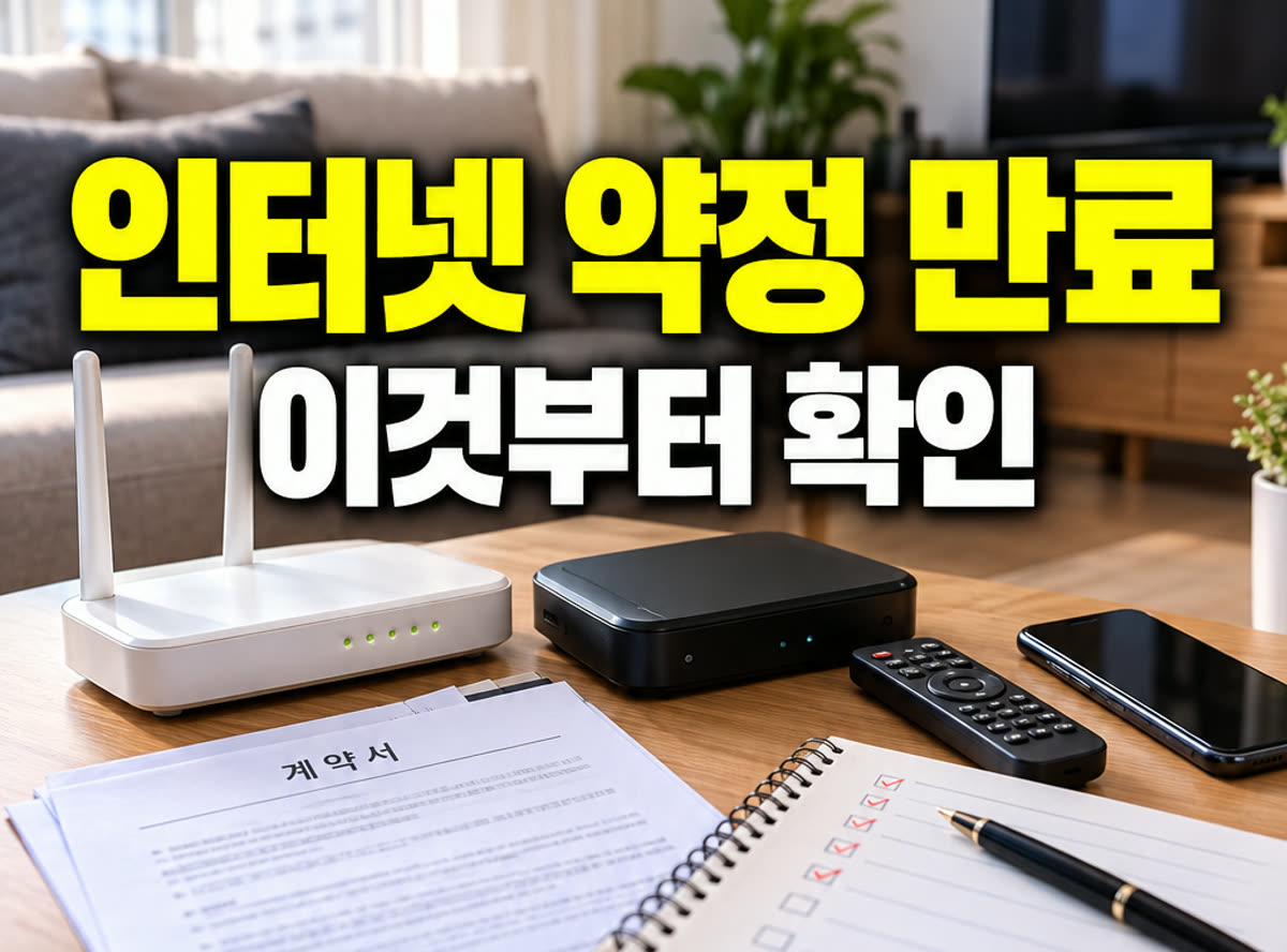 인터넷 약정 만료 이것부터 확인