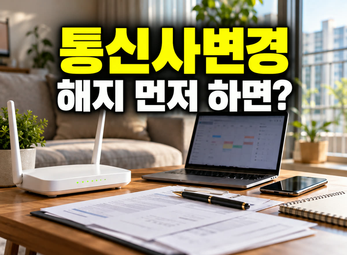 인터넷 통신사 변경 절차 해지 먼저 하면?