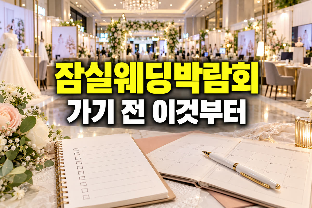 잠실 롯데백화점 웨딩박람회 가기 전 이것부터