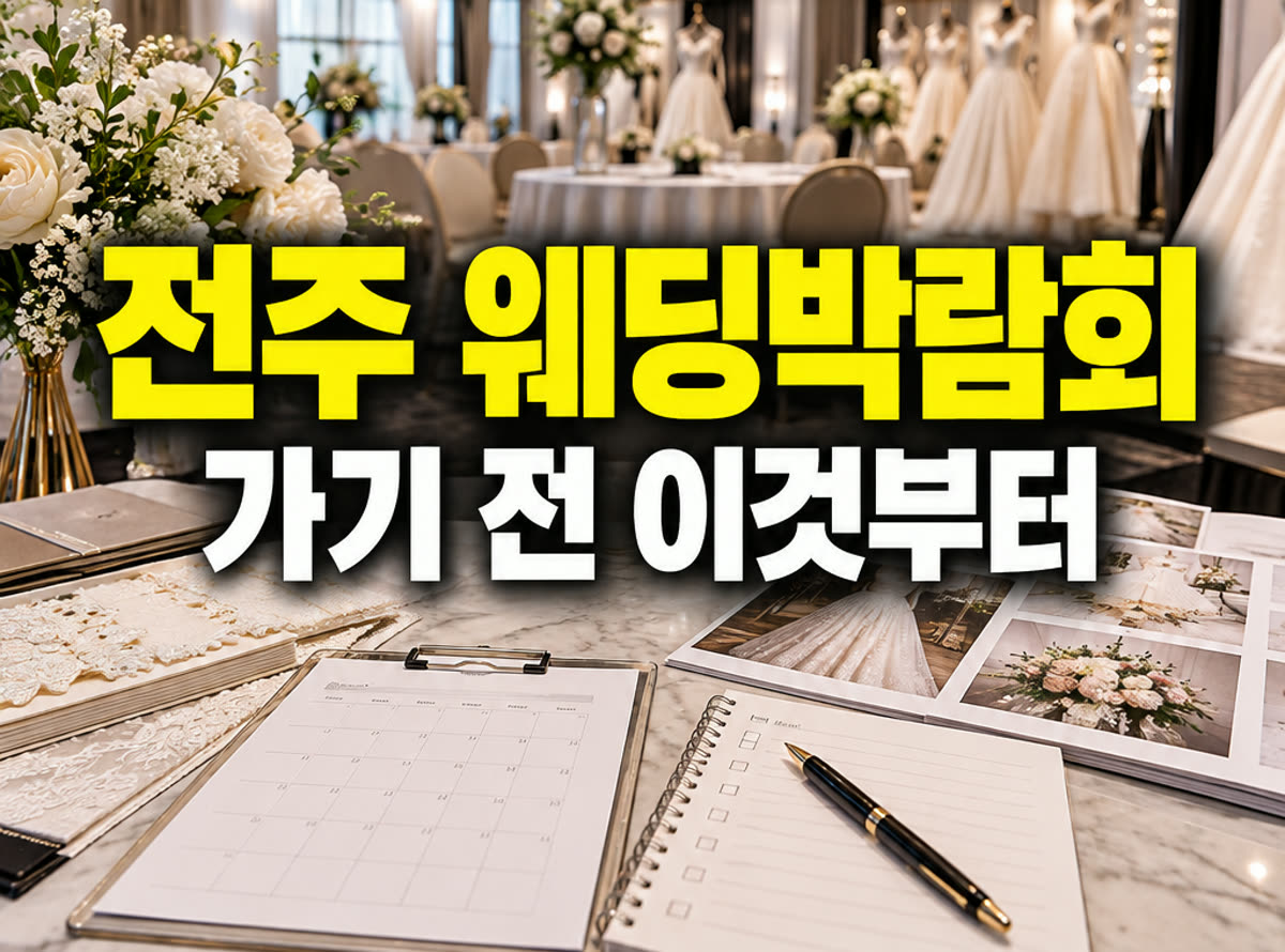 전주 웨딩박람회 가기 전 이것부터