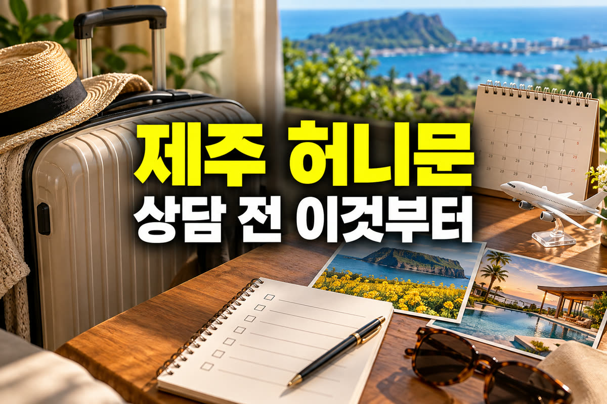 제주 허니문박람회 상담 전 이것부터