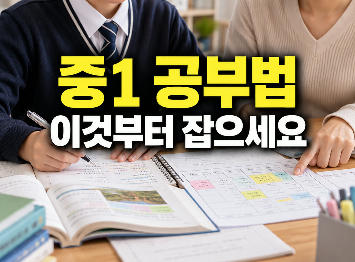 중1 공부법 이것부터 잡으세요