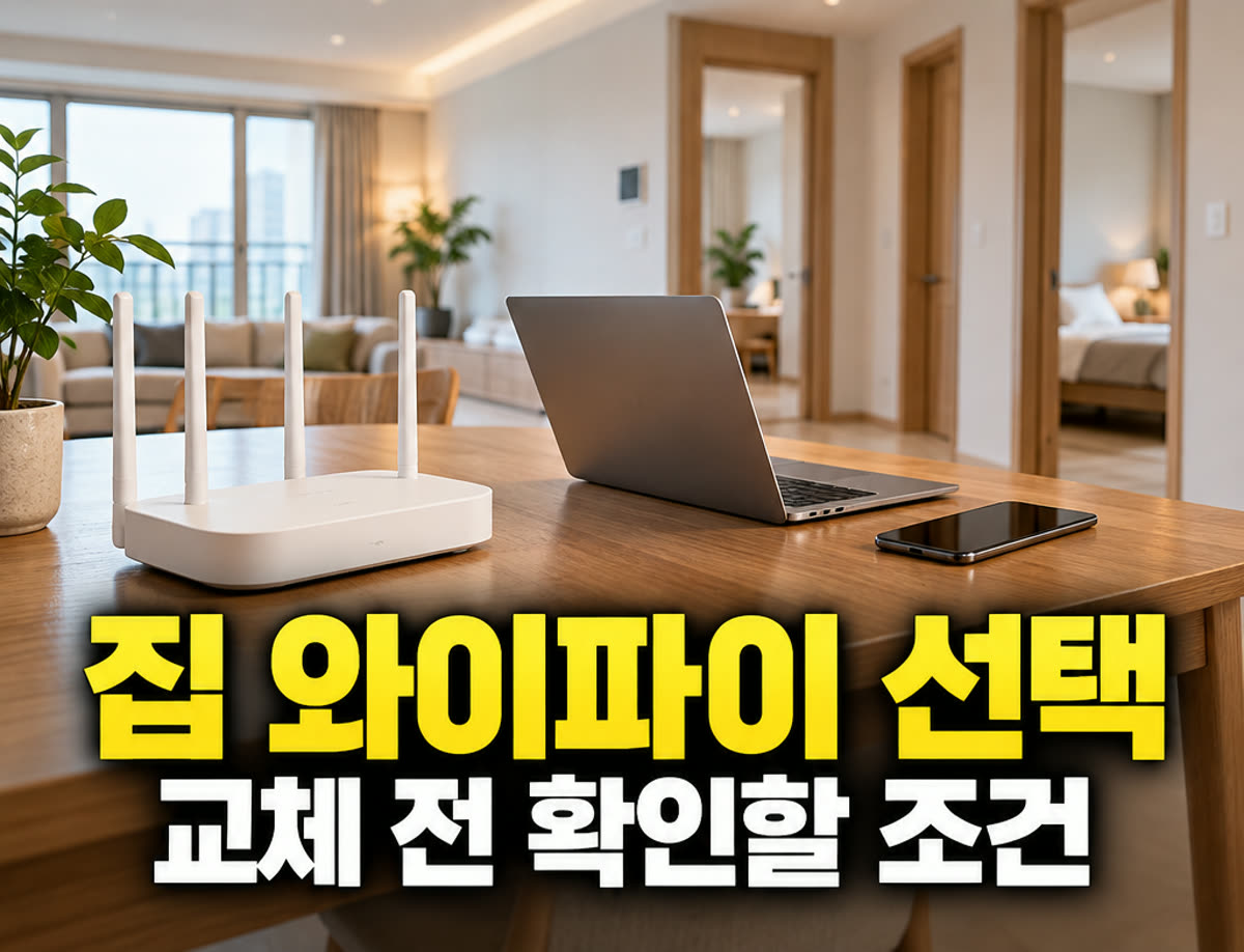 집 와이파이 공유기 선택 교체 전 확인할 조건