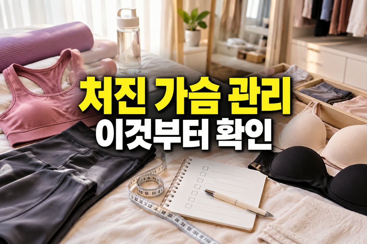 처진 가슴 관리 이것부터 확인