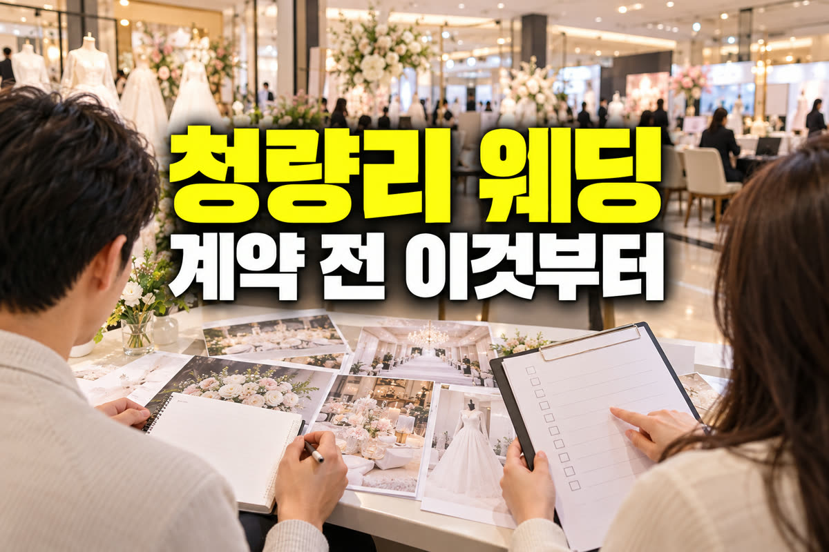 청량리 롯데백화점 웨딩박람회 계약 전 이것부터