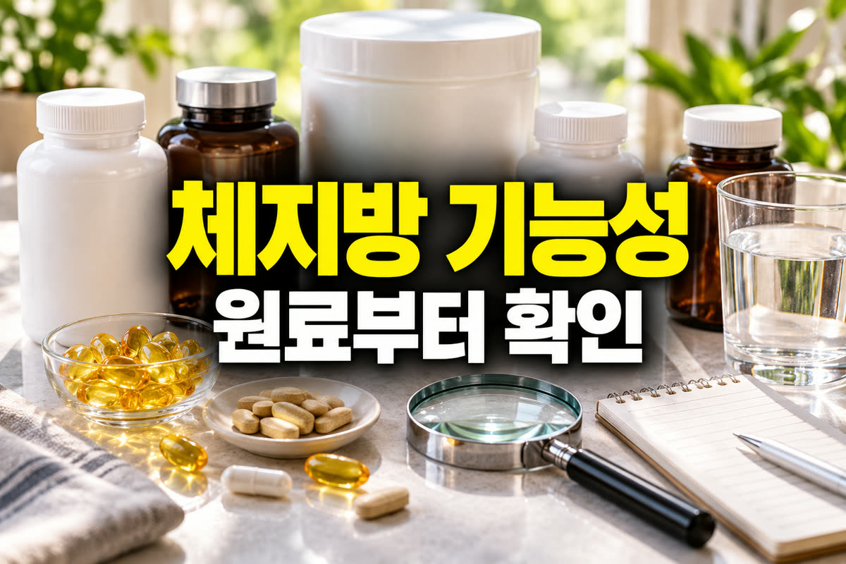 체지방 감소 건강기능식품 원료부터 확인