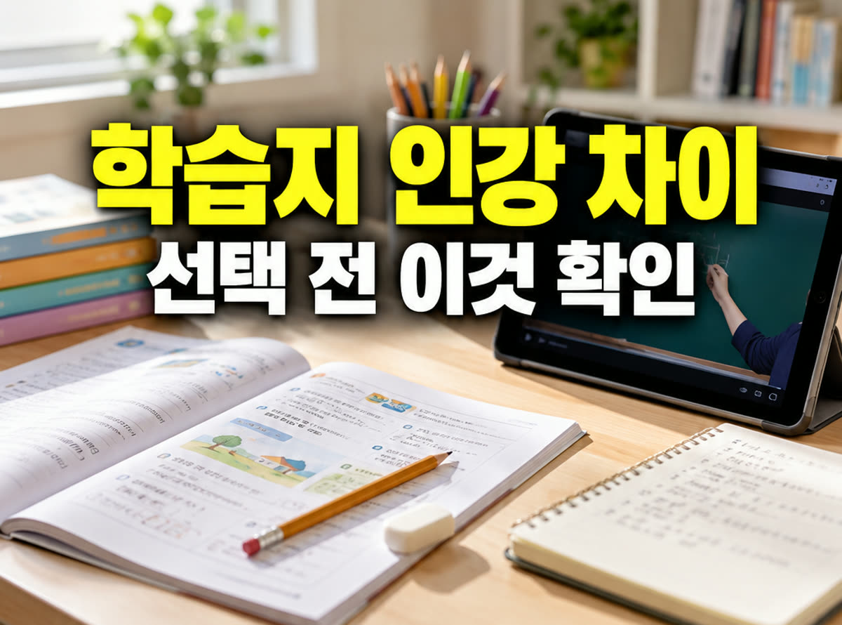 초등 학습지 인강 차이 선택 전 이것 확인