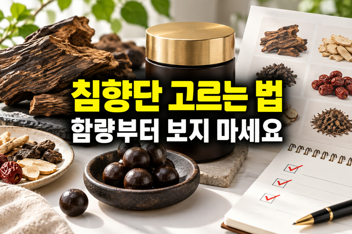 침향단 고르는 법 함량부터 보지 마세요